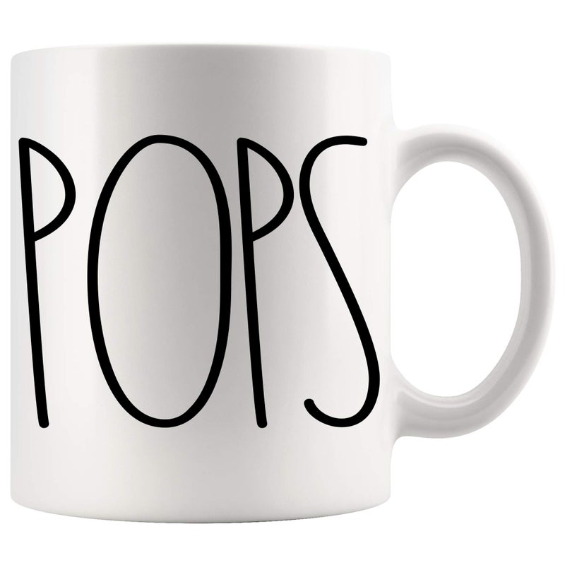 POPS Coffee Mug  Birthday Gift for the Best POPS Ever Fathers Day Family Coffee Cup 11oz