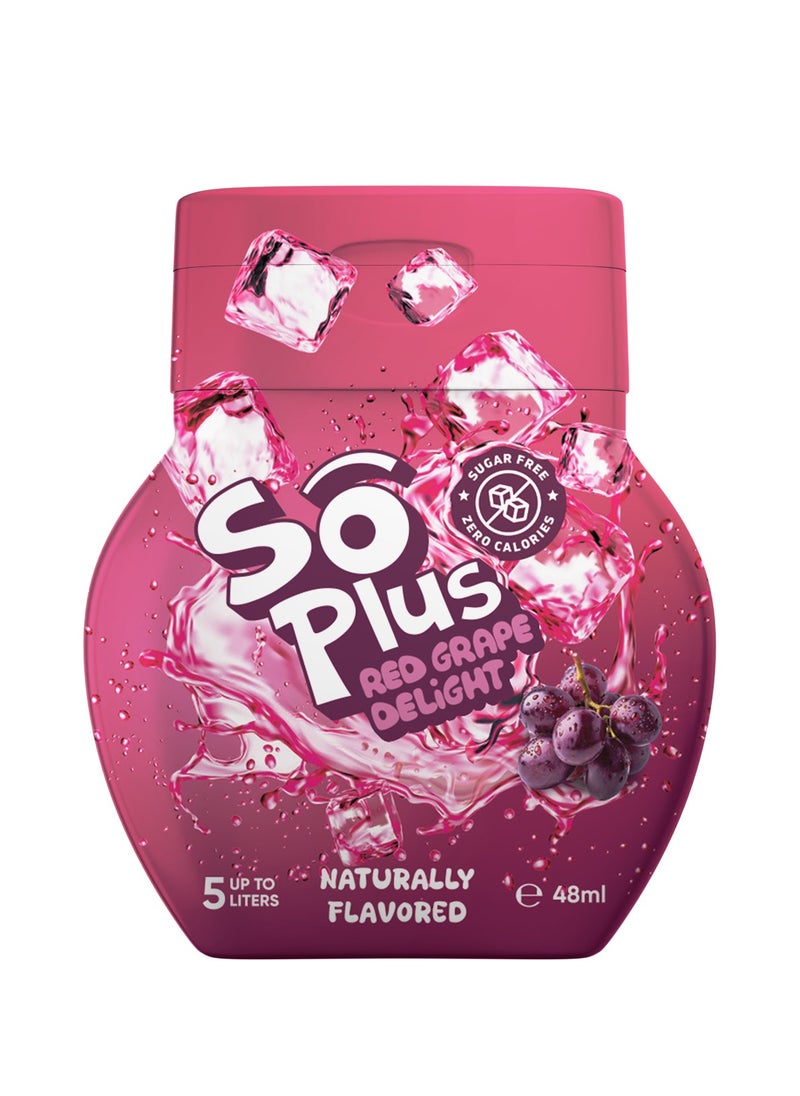 So Plus Liquid Water Enhancer, red grapes 48ml 