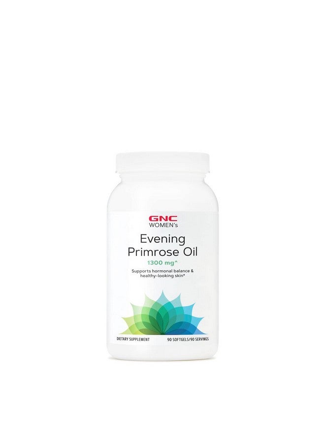 Women Evening Primrose Oil (Epo) 1300 Mg ; Supports Hormonal Balance Immunity Healthy Skin And Heart Health ; Daily Vitamin ; 90 Softgel Capsules