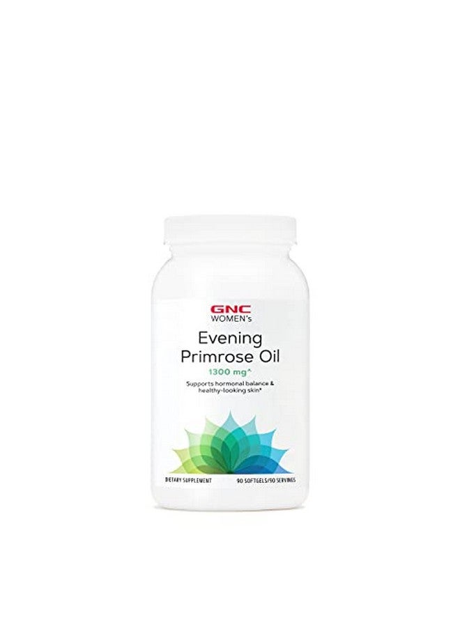 Women Evening Primrose Oil (Epo) 1300 Mg ; Supports Hormonal Balance Immunity Healthy Skin And Heart Health ; Daily Vitamin ; 90 Softgel Capsules