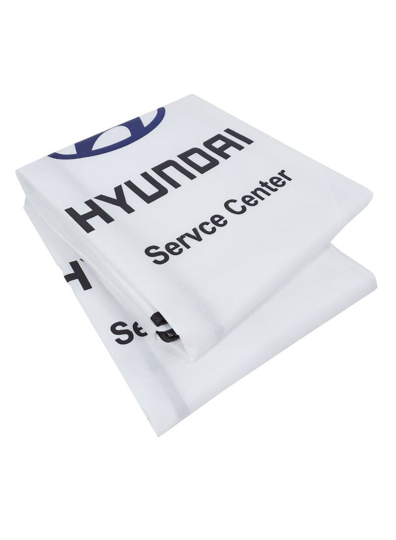 HONDA Car Windshield Sunshade, Car Sun Shade UV Rays and Heat Protector Sun Visor Foldable Keep Your Vehicle Cool Blocks UV Rays & Hyundai Service Center Car Seat Cover, Universal Car Seat Dust Dirt Protection Cover Extra Protection For Your Seat 2 pcs SetBundle - Image 3