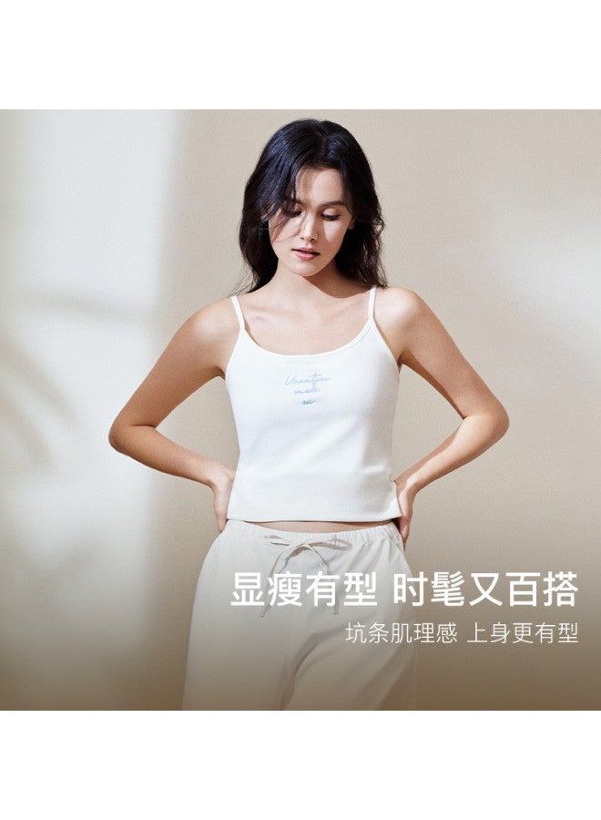 ubras New Padded Camisole With Built-In Bra, Youthful And Casual, No Need For A Bra, Women'S Summer Sleeveless Top - Image 3