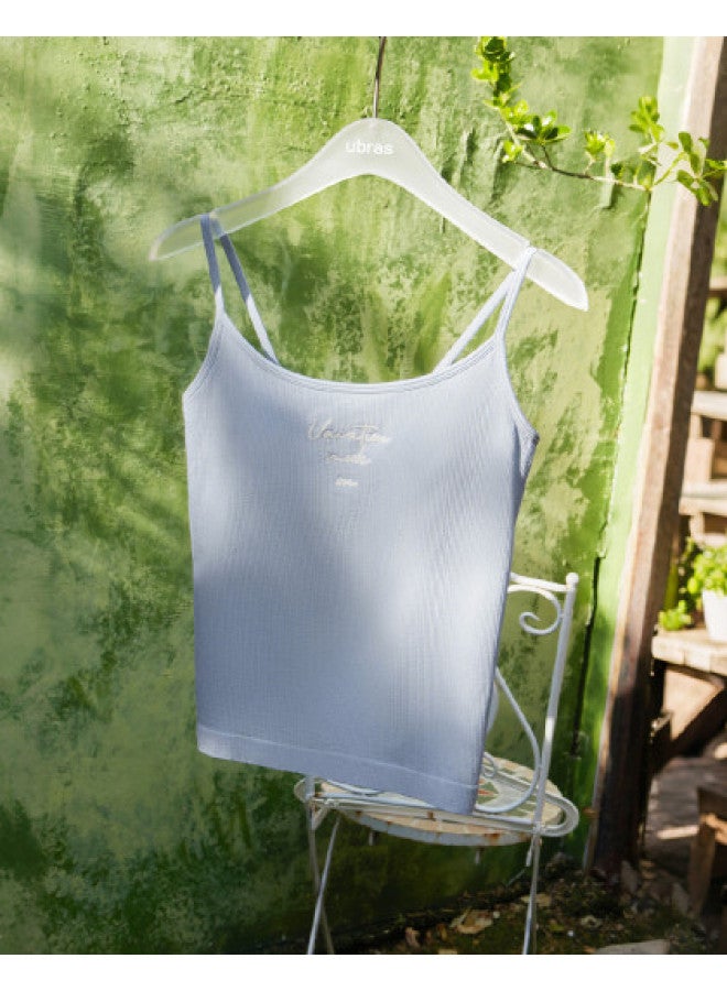 ubras New Padded Camisole With Built-In Bra, Youthful And Casual, No Need For A Bra, Women'S Summer Sleeveless Top - Image 1