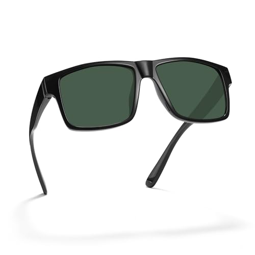 PRIVEL XXL Size Extra Large Square 157MM Polarized Sunglasses for Big Wide Heads Men TR90 Lightweight UV400 Glasses (PMX008P-2) - Image 1