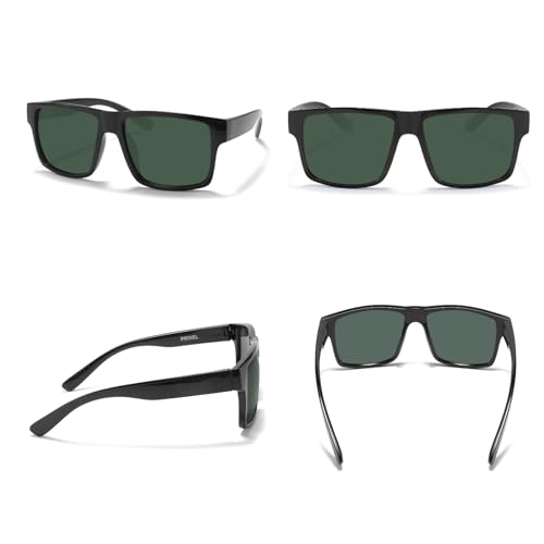 PRIVEL XXL Size Extra Large Square 157MM Polarized Sunglasses for Big Wide Heads Men TR90 Lightweight UV400 Glasses (PMX008P-2) - Image 2