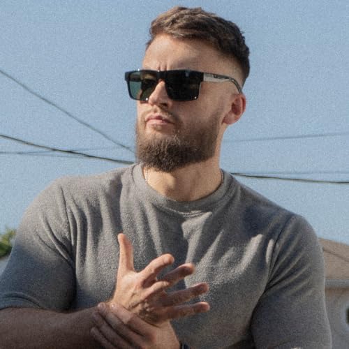 PRIVEL XXL Size Extra Large Square 157MM Polarized Sunglasses for Big Wide Heads Men TR90 Lightweight UV400 Glasses (PMX008P-2) - Image 4