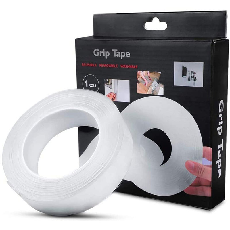 IONIX Double Sided Tape | Tape for Wall | Silicon Double Sided Tape | Double Sided Tape for Craft | Double Sided Tape Heavy Duty, Transparent Nano Multipurpose Adhesive Tape - Image 1