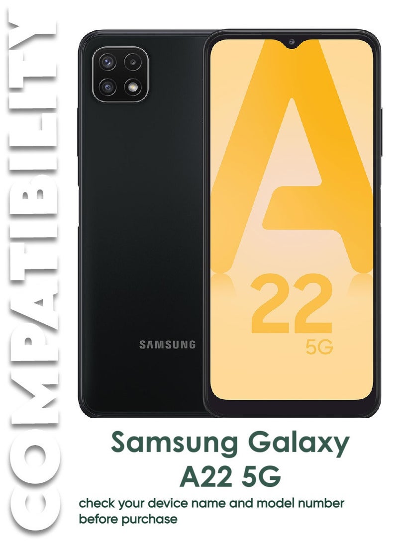 ACLIX 5 Pieces Antistatic ESD Dustproof Premium Quality High Definition Tempered Glass Screen Protector Designed For Samsung Galaxy A22 5G - Image 3