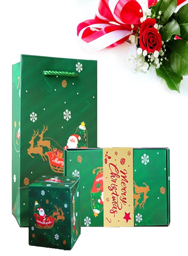 DYFCNP Surprise Box Gift Box for Money, Surprise Gift Box Explosion,2024 Newly Merry Christmas Surprise Gift Boxes,Folding Pop-Up Explosion Gift Box for Birthday Anniversary Valentine Proposal (Green Christmas) - Image 1