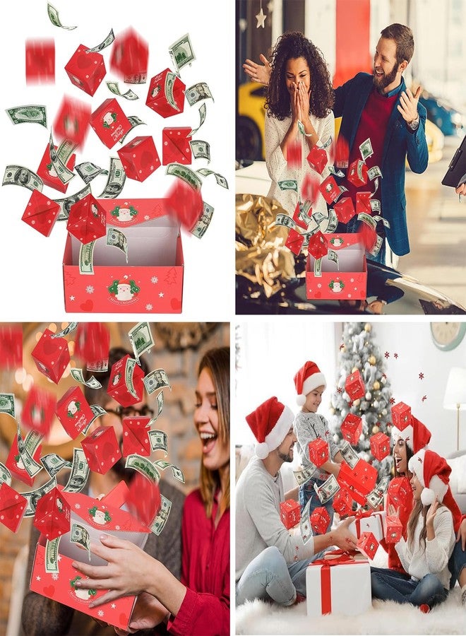 DYFCNP Surprise Box Gift Box for Money, Surprise Gift Box Explosion,2024 Newly Merry Christmas Surprise Gift Boxes,Folding Pop-Up Explosion Gift Box for Birthday Anniversary Valentine Proposal (Green Christmas) - Image 3