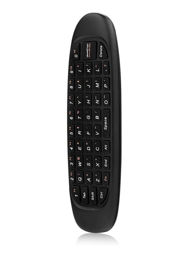 Universal TV Remote Control, Wireless Air Mouse With Keyboard for Smart TV, Set-Top Box, media player and More Color: Black - Image 4