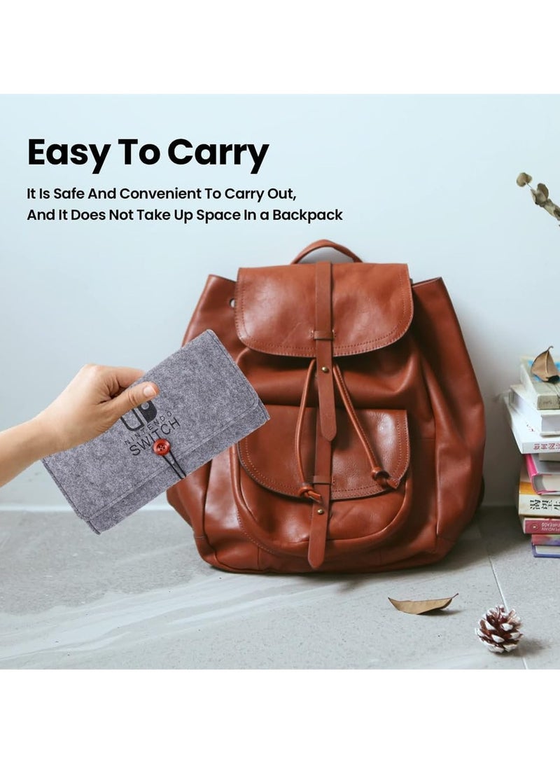 Switch Carrying Case for Nintendo Switch OLED Model 2021 & Switch 2017, Hard Shell Portable Cover Storage Bag w/5 Game Card Slots for Nintendo Switch Console & Accessories - Image 4