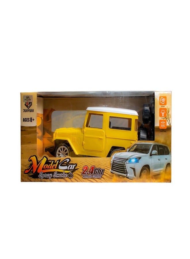 Safari Model Car Spray White 1:12 with Remote Control - QX3688-F10T - Image 1