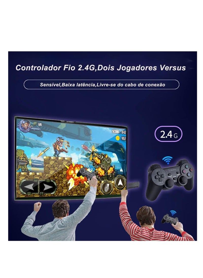 4k smart video game tv stick,video game consoles,(10,000) games 32/64gb retro classic gamin 2.4g wireless gamepads controller (64g,10000+ games) - Image 3