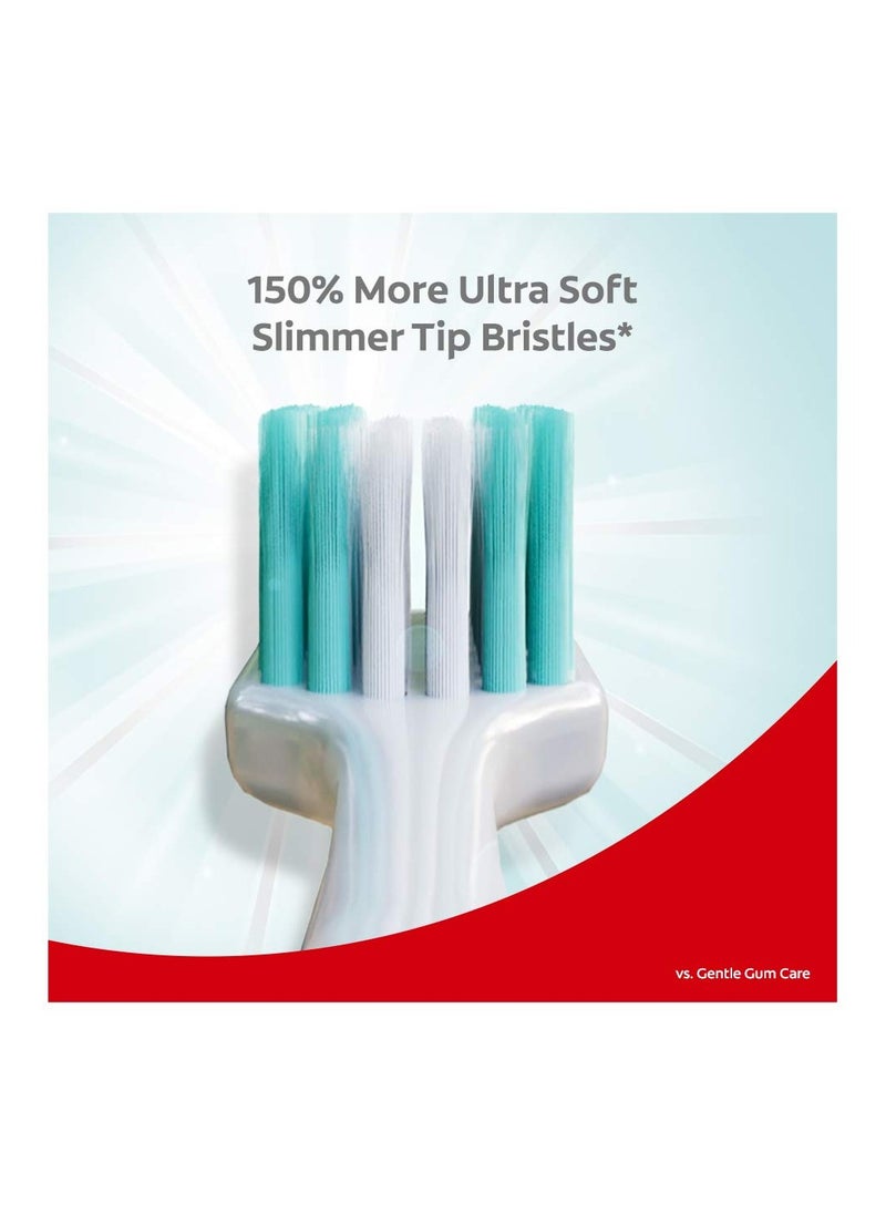 Gentle Enamel Sensitive Ultra Soft Bristles Manual Toothbrush For Adults 4 Pcs