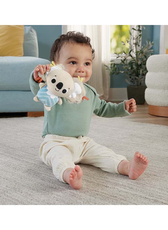 Fisher-Price سجادة لعب الأطفال ببساطة الحواس صالة رياضية للمواليد مع موبايل وألعاب حسية للعب التطوري للأعمار من 0+ أشهر - Image 4