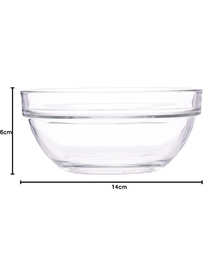 AKDC Ocean Stack Bowl L(14CM) XW(14CM) XH(6CM) Transparent - Image 4