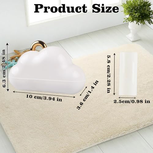 Nokiils Mini Travel Lint Roller, Reusable Pet Hair Remover for Clothes with 150 Refillable Sheets (White) - Image 2