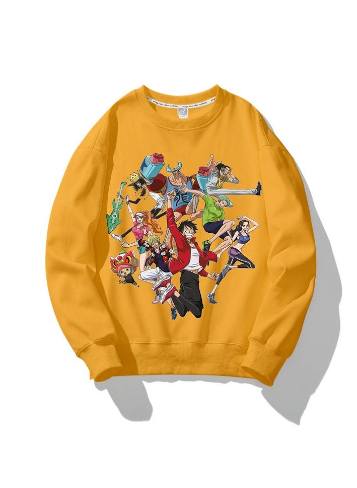 KUYING New One Piece Casual Loose Round Neck Hoodie  - Image 1