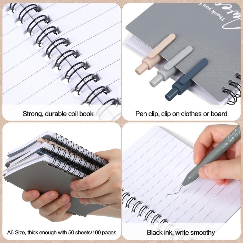 Honoson 10 Sets/20 Pcs Valentines Employee Gifts May You Be Proud The Work Notebook with Ballpoint Pen Inspirational Journals Office Valentines Thank You Gifts for Team Coworker Staff (Stylish Color) - Image 3