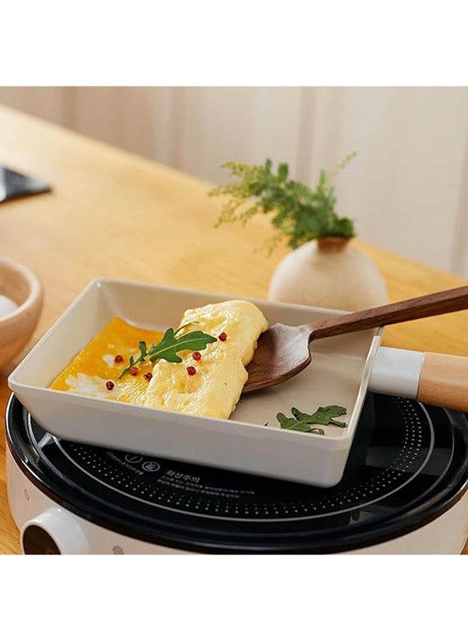 Generic قطعة واحدة من صينية البيض غير اللاصقة المربعة، صينية طبيعية مقاس 15 سم (5.9 بوصة)  - Image 1