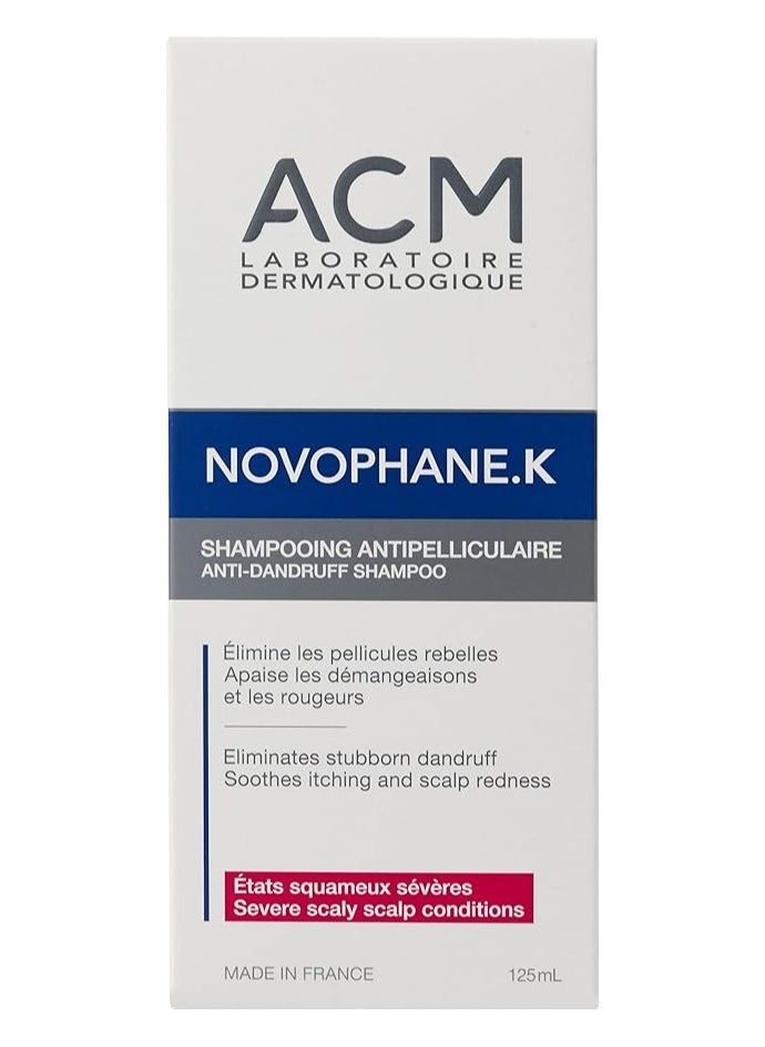 ACM ACM Novophane K Shampoo – 125ml, Anti-Flake & Scalp Soothing Formula  - Image 2