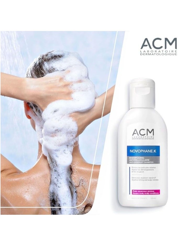 ACM ACM Novophane K Shampoo – 125ml, Anti-Flake & Scalp Soothing Formula  - Image 5