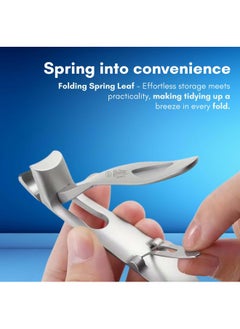 Beauté Secrets Beauté Secrets Large Nail Clippers 4 times wider jaw opening Nail Cutter, 9mm wide with a 7-shape angled head for precision trimming (BS-PNT-516)  - Image 5