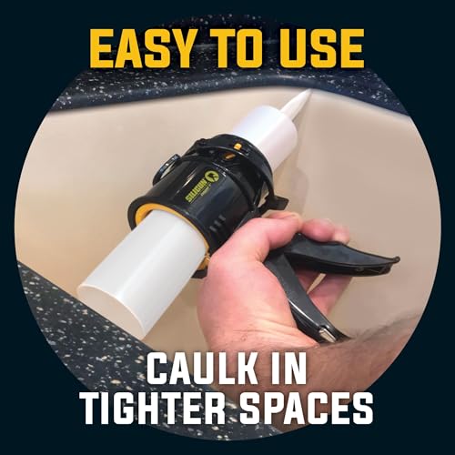 SILIGUN™ Gen-3 Compact Caulking Gun - No Drip Caulk Gun - Patented Design - Lightweight ABS Frame - Works with All 10 oz Tubes - Image 5