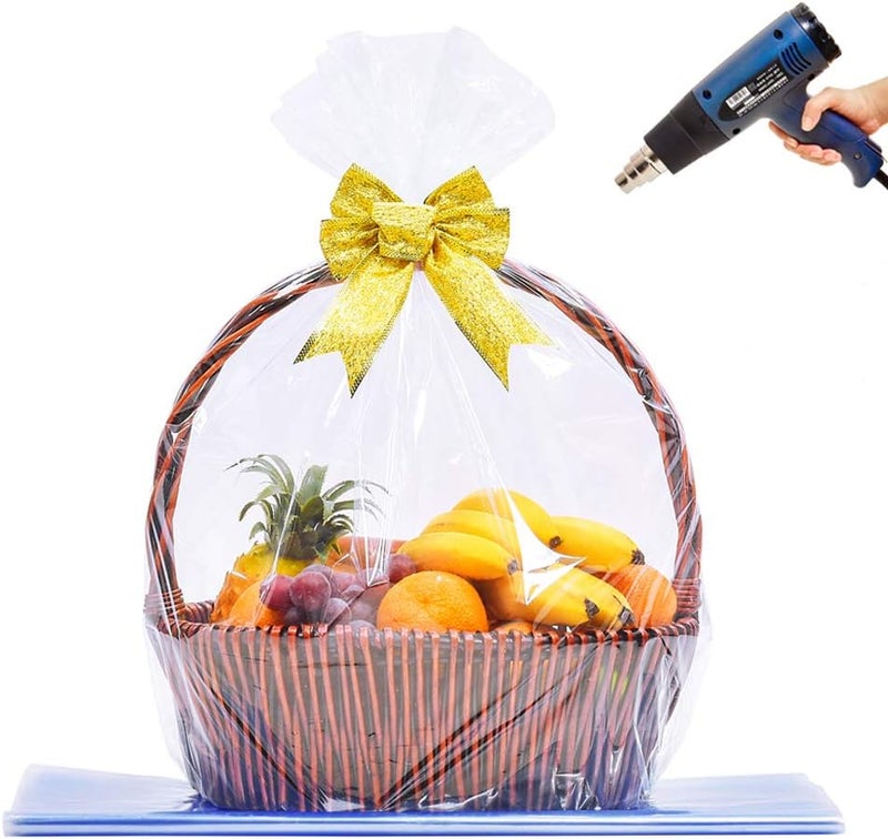 Extra Large Jumbo Shrink Wrap Bags - 40x47 Inch Cellophane Bags for Gift Baskets (5 Pcs) - Image 1