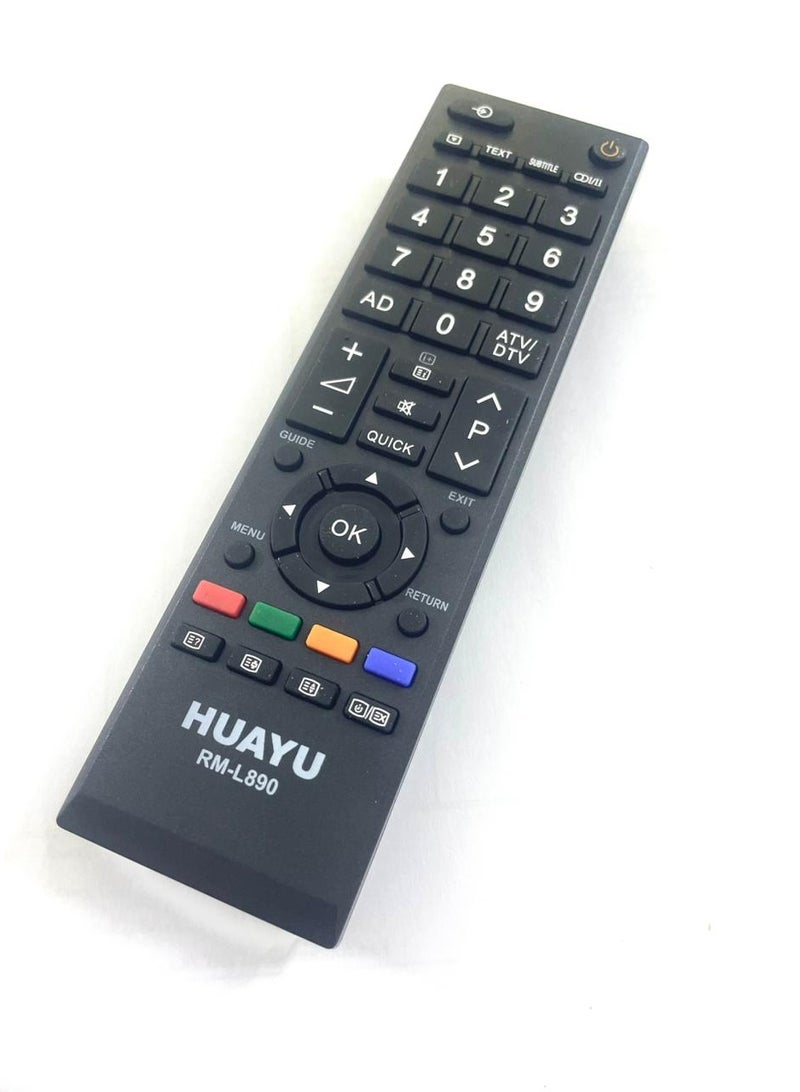 Huayu Universal Remote Control For Toshiba LCD/LED TV Black  - Image 2