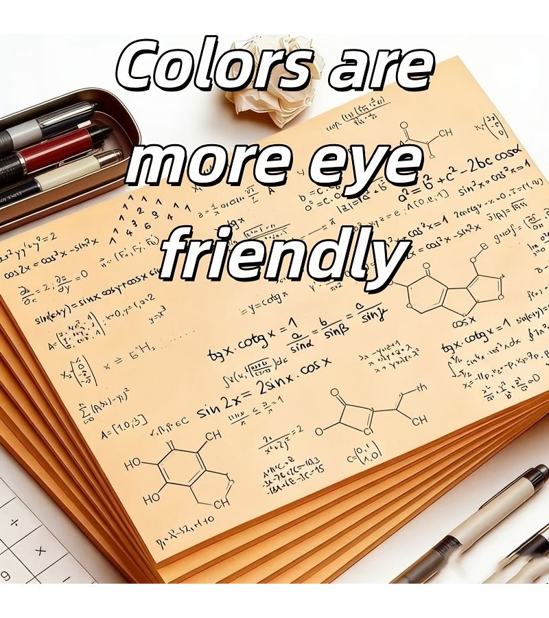 105 Sheets Brown Draft Paper Blank Calculation Drawing Paper Affordable Packaging Mathematical Calculation Color More Eye Friendly - Image 3