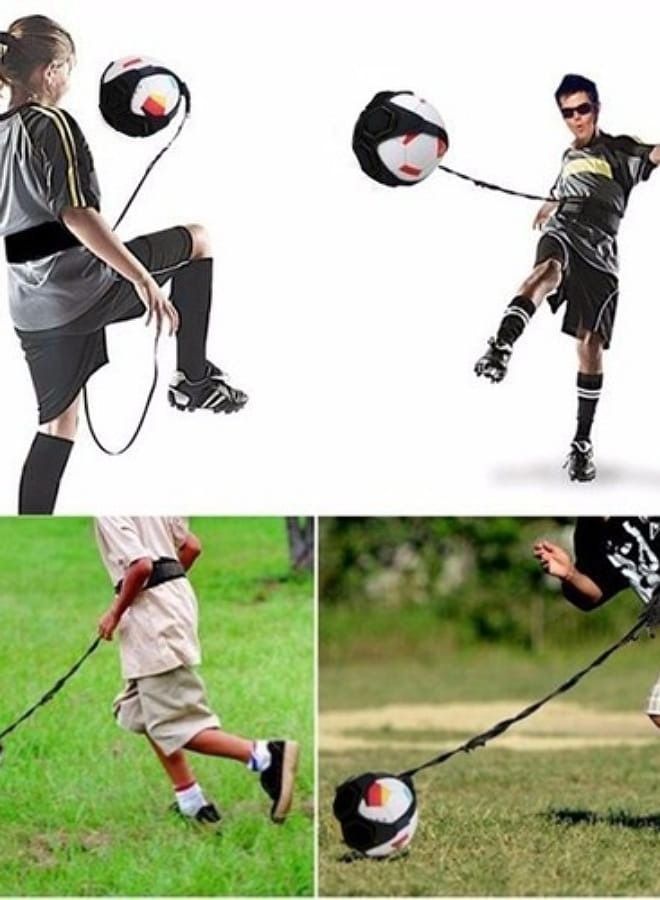 Elastic Rope With Adjustable Waist Belt For Soccer Kick Training - Image 3