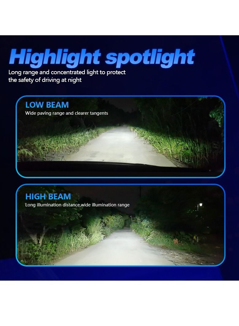 DXB-C Falcon D1 120W 12000LM 6500K Led Car Headlights 300 Percent Brightness 6500K Cool White Bulb High Beam and Low - Image 5