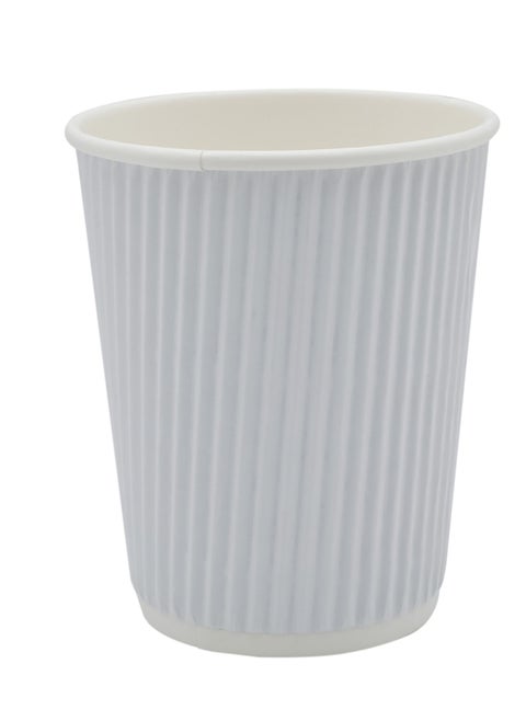 Zuhal white striped disposable cup