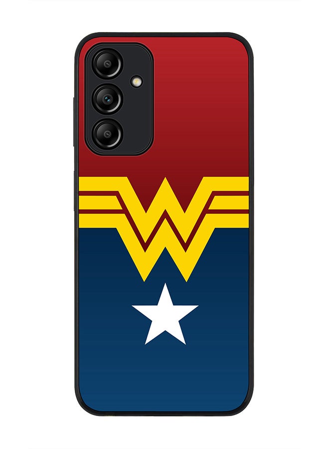 Stylizedd Rugged Black edge case for Samsung Galaxy A15 / A15 5G, Slim fit Soft Case Flexible Anti Drop TPU Gel Thin Cover- Wonder Woman  - Image 1