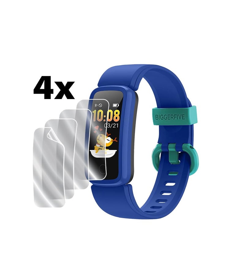 IPG for BIGGERFIVE Vigor Kids Fitness Tracker Smartwatch Hydrogel Screen Protector (4 Units) Invisible HD Clear Film Anti Scratch Guard-Smooth/Self-Healing/Bubble Free for B.FiveVigor - Image 2