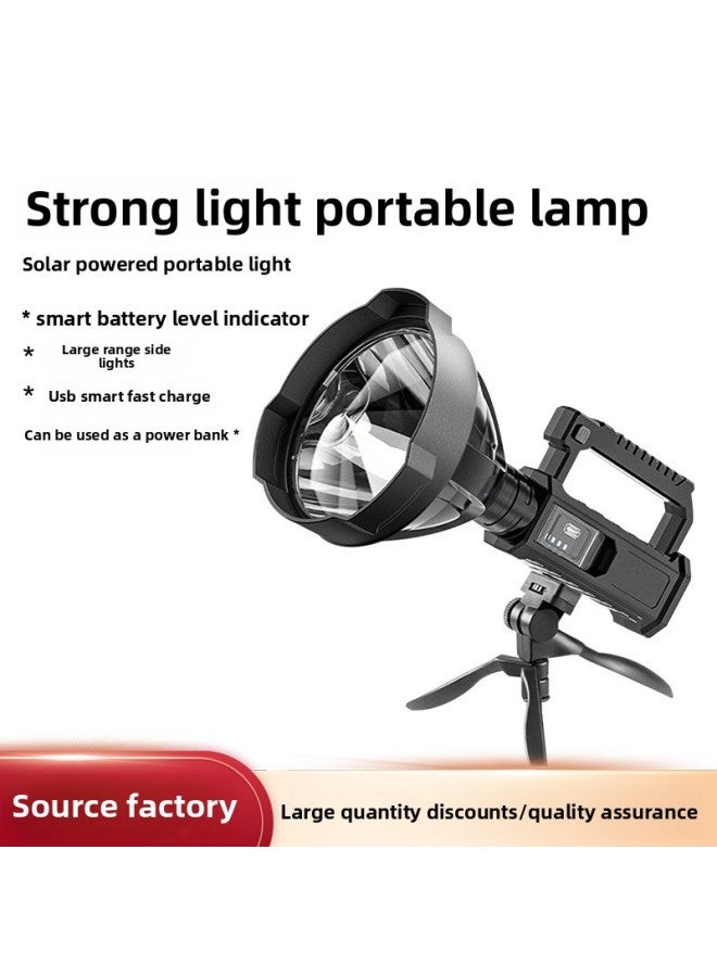 Portable Lamp Outdoor Led Handheld Flashlight Bracket Lamp High Power Waterproof USB Charging Strong Light Searchlight-Color:835 Large Size  - Image 2