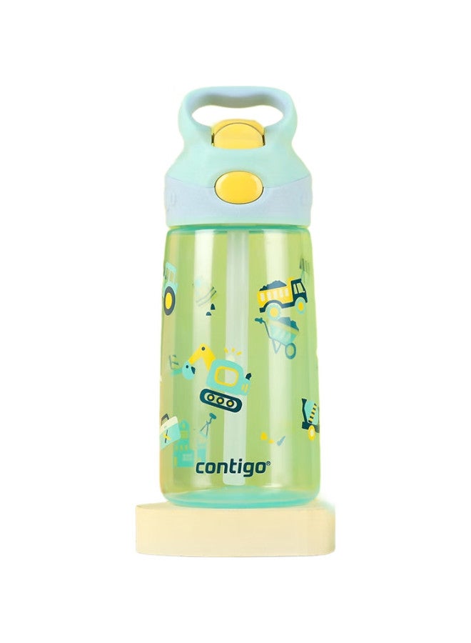 Contigo Kangdike Children'S Straw Water Bottle, Sports Plastic Straw Cup, 450Ml, Engineering Car Toy, Hbc-Str152 - Image 3
