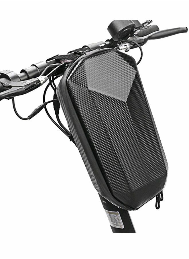Generic Scooter Storage Bag, Waterproof Hard Shell Scooter Handlebar Bag Storage Bag for Electric Scooter, Self Balancing Scooter and Folding Bike (Black)  - Image 1