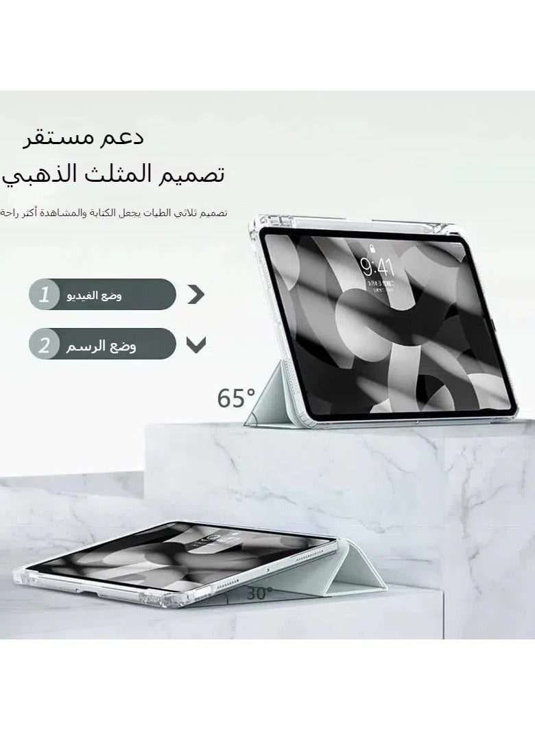 For iPad Mini 7 (A17 Pro) 2024/iPad Mini 6 2021 iPad Mini 7/6 8.3-inch case, TPU ultra-thin case with pen holder, automatic wake up/Sleep smart transparent hard back case - Image 4