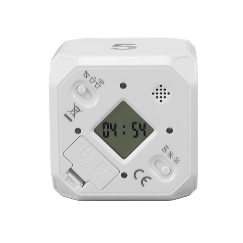 Kitchen Timer Cube: White Gyroscope Induction Timer - Silent & Adjustable Modes Portable Timer for Cooking, Learning, Yoga Fitness - Image 4