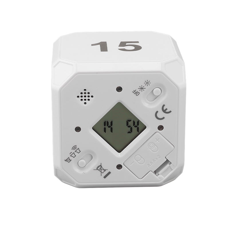 Kitchen Timer Cube: White Gyroscope Induction Timer - Silent & Adjustable Modes Portable Timer for Cooking, Learning, Yoga Fitness - Image 5
