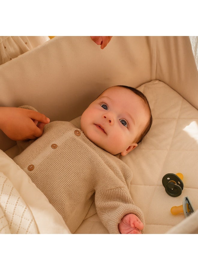 مونبون مهد مع مرتبة إسفنجية - Image 1