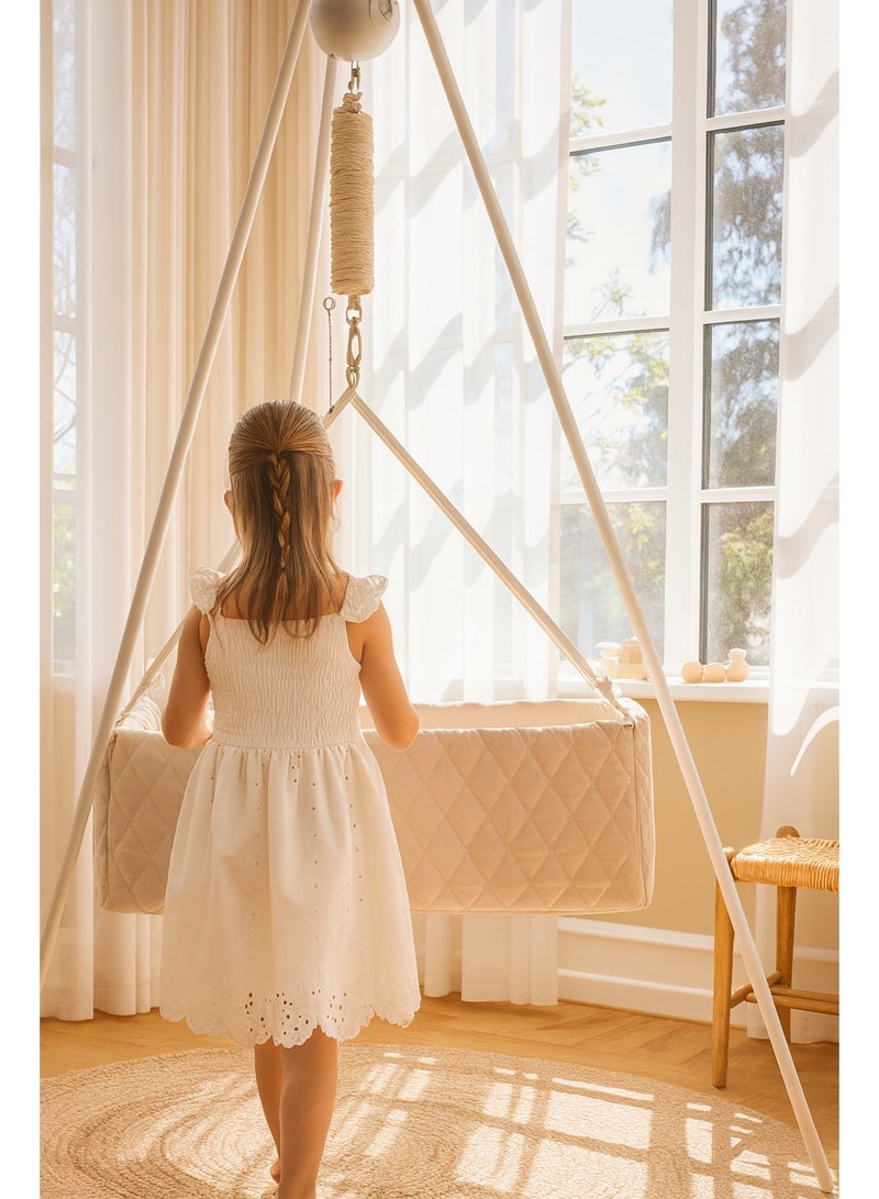 مونبون مهد مع مرتبة إسفنجية - Image 3