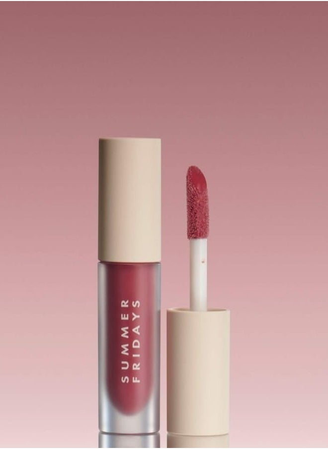 SUMMER FRIDAYS - Summer Fridays Dream Lip Oil - Hydrating Translucent Lip Gloss, Soft Mauve - A nourishing touch of cool mauve, with buildable color 4.5ml - Image 1