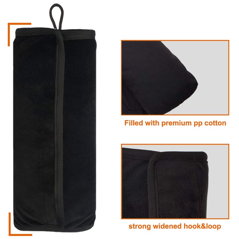 COOLBEBE Seat Belt Pillow for Kids, Extra Soft Support Travel Pillow for Head Neck and Shoulder in Car, Universal Carseat Strap Cushion Pads for Childs Baby People Adults, Black - Image 5