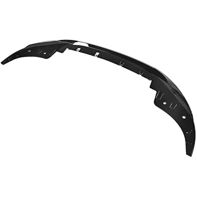Kufoo Front Bumper Splitter, Wear Resistant Front Bumper Splitter Lip Spoiler Dynamic Design Impact Resistant for Car (Glossy Black), vyp4d2rqt7-11 - Image 5