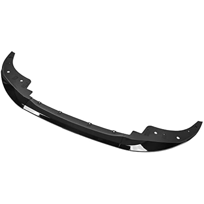 Kufoo Front Bumper Splitter, Wear Resistant Front Bumper Splitter Lip Spoiler Dynamic Design Impact Resistant for Car (Glossy Black), vyp4d2rqt7-11 - Image 1