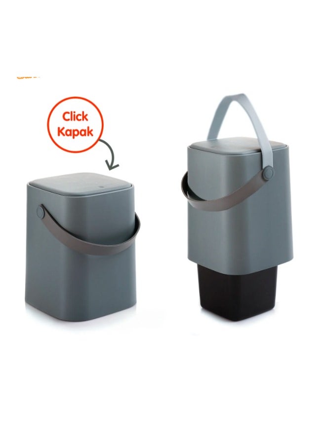 tuffex Efficient Elegance: Dunya 8-Liter Pedal Kitchen , Bathroom , Bedroom & office Dustbin - BPA - Free  - Image 2